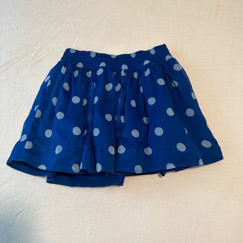 Blue Polka Dot skater skirt